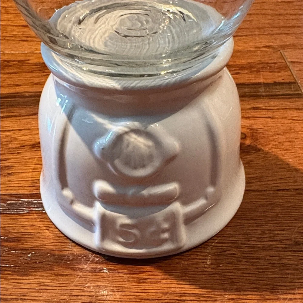 White Bunny Ear Candy Jar